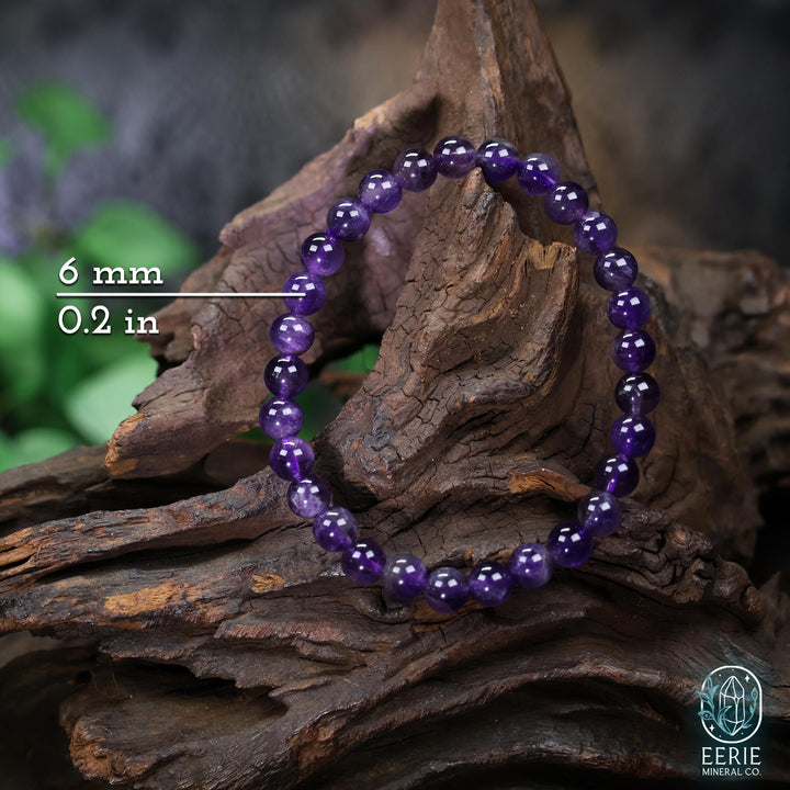 Amethyst Beaded Boho Stretch Bracelet