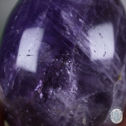 Polished Amethyst Crystal Egg Carvings