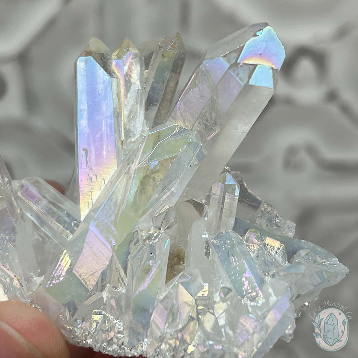 Angel Aura Clear Quartz Crystal Clusters