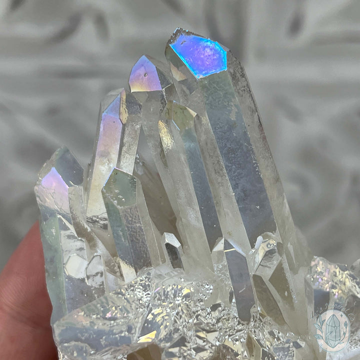 Angel Aura Clear Quartz Crystal Clusters