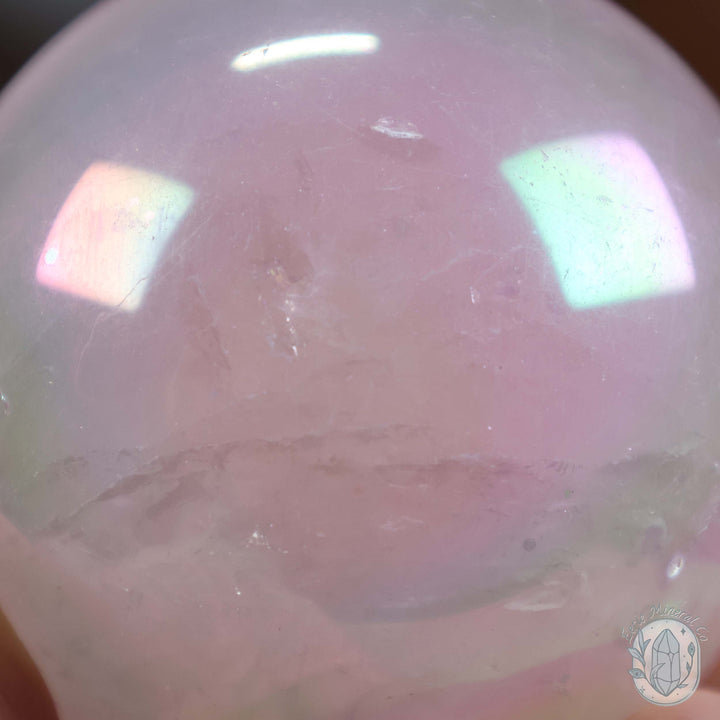 53mm Angel Aura Rose Quartz Sphere