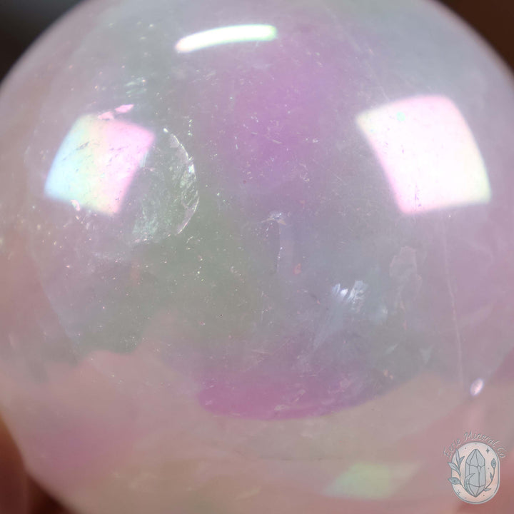 53mm Angel Aura Rose Quartz Sphere