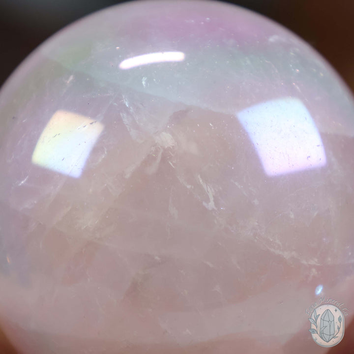 53mm Angel Aura Rose Quartz Sphere