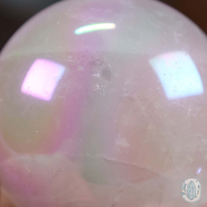 53mm Angel Aura Rose Quartz Sphere