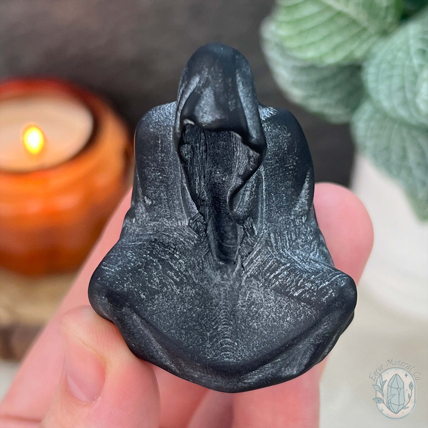 Black Obsidian Mini Grim Reaper Carvings