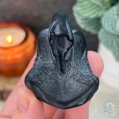 Black Obsidian Mini Grim Reaper Carvings