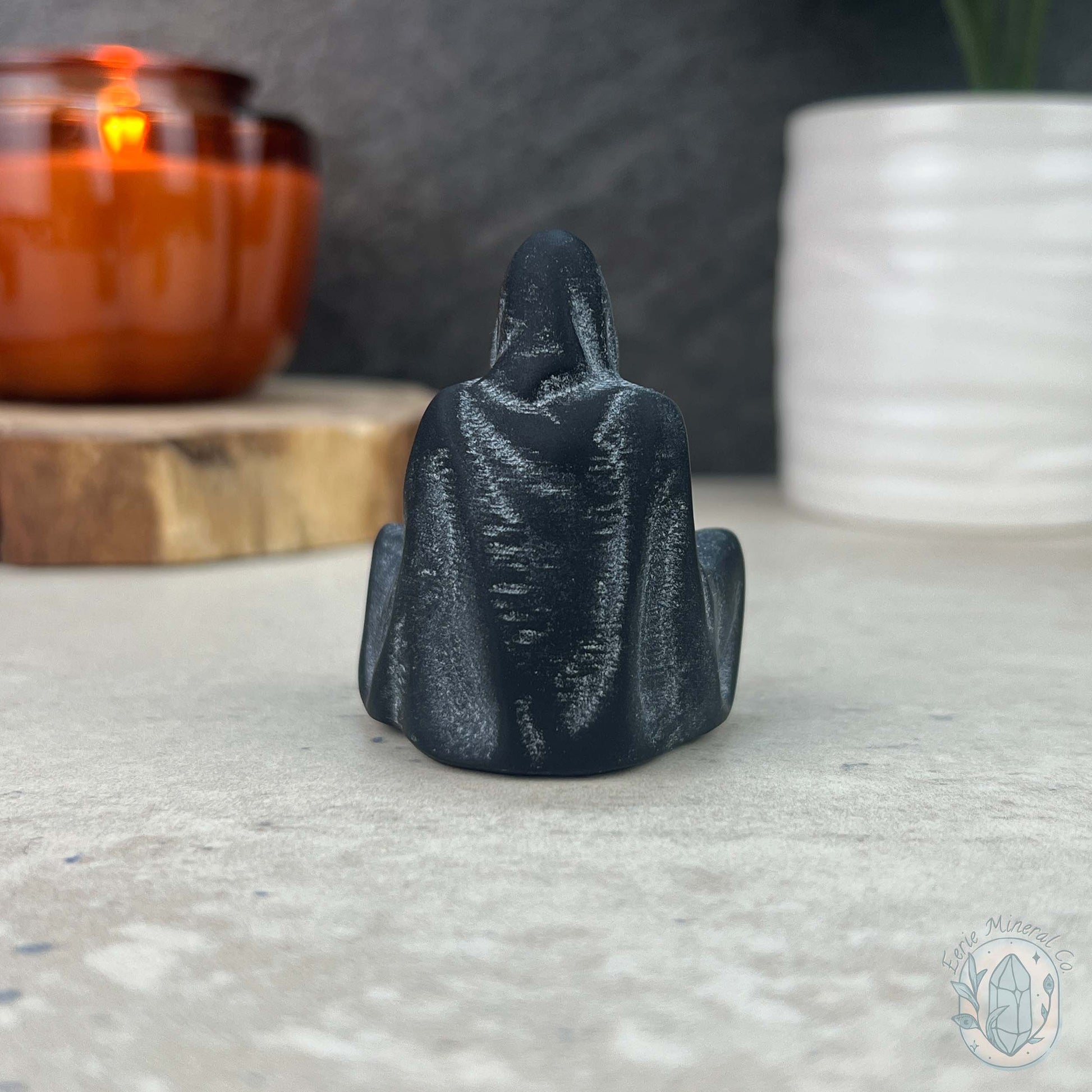 Black Obsidian Mini Grim Reaper Carvings