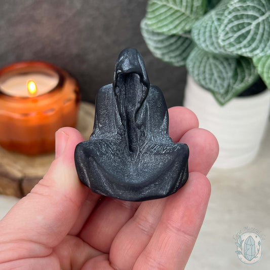 Black Obsidian Mini Grim Reaper Carvings