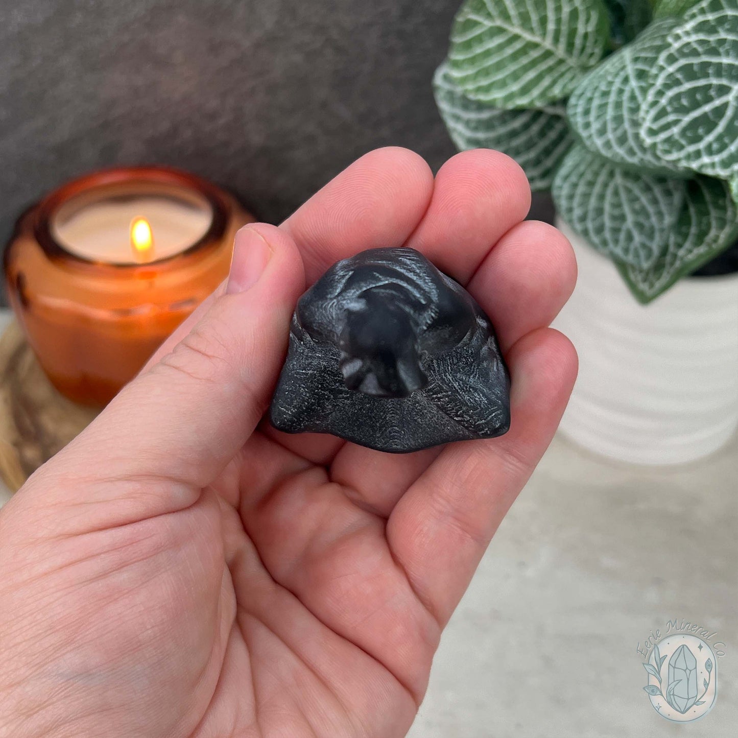 Black Obsidian Mini Grim Reaper Carvings