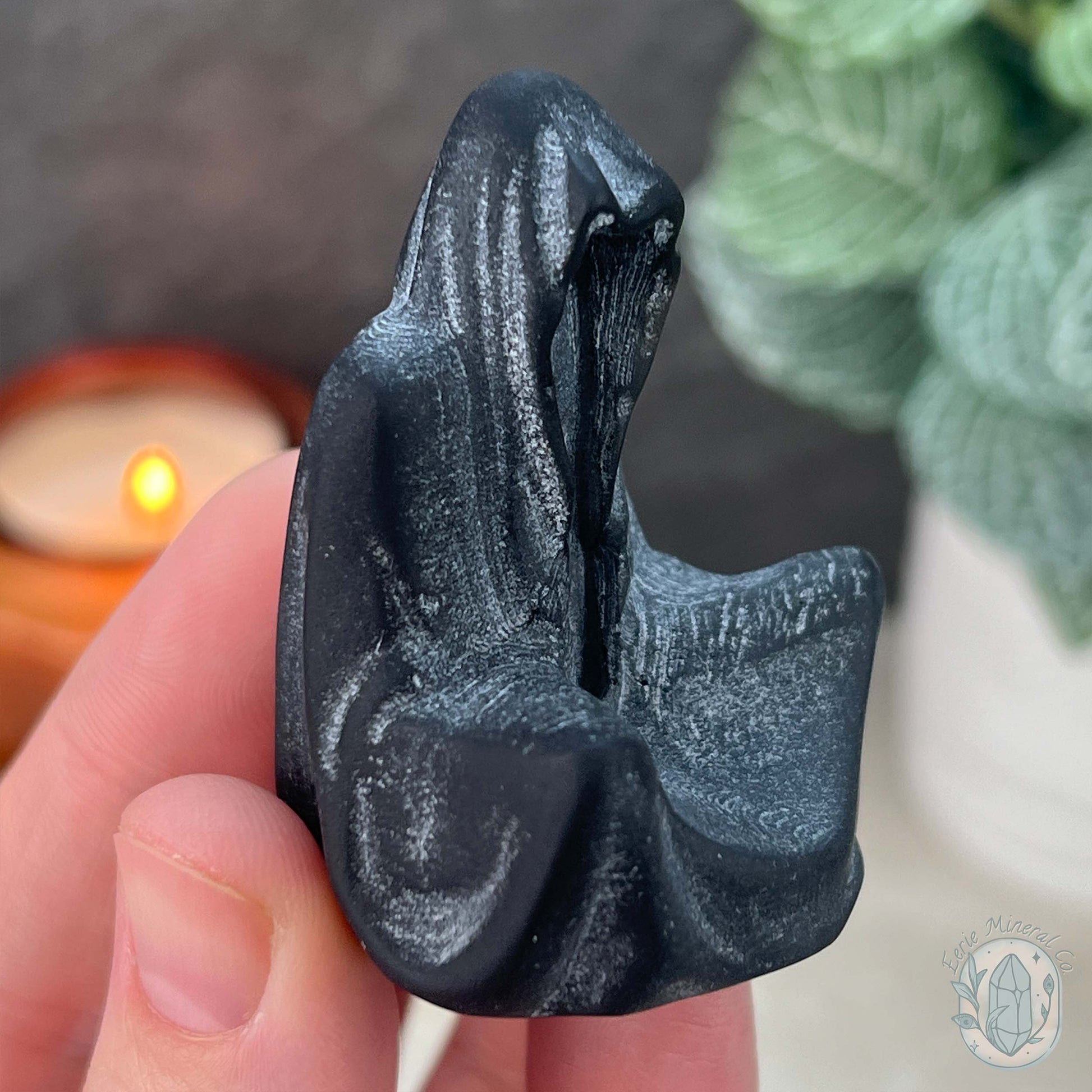 Black Obsidian Mini Grim Reaper Carvings