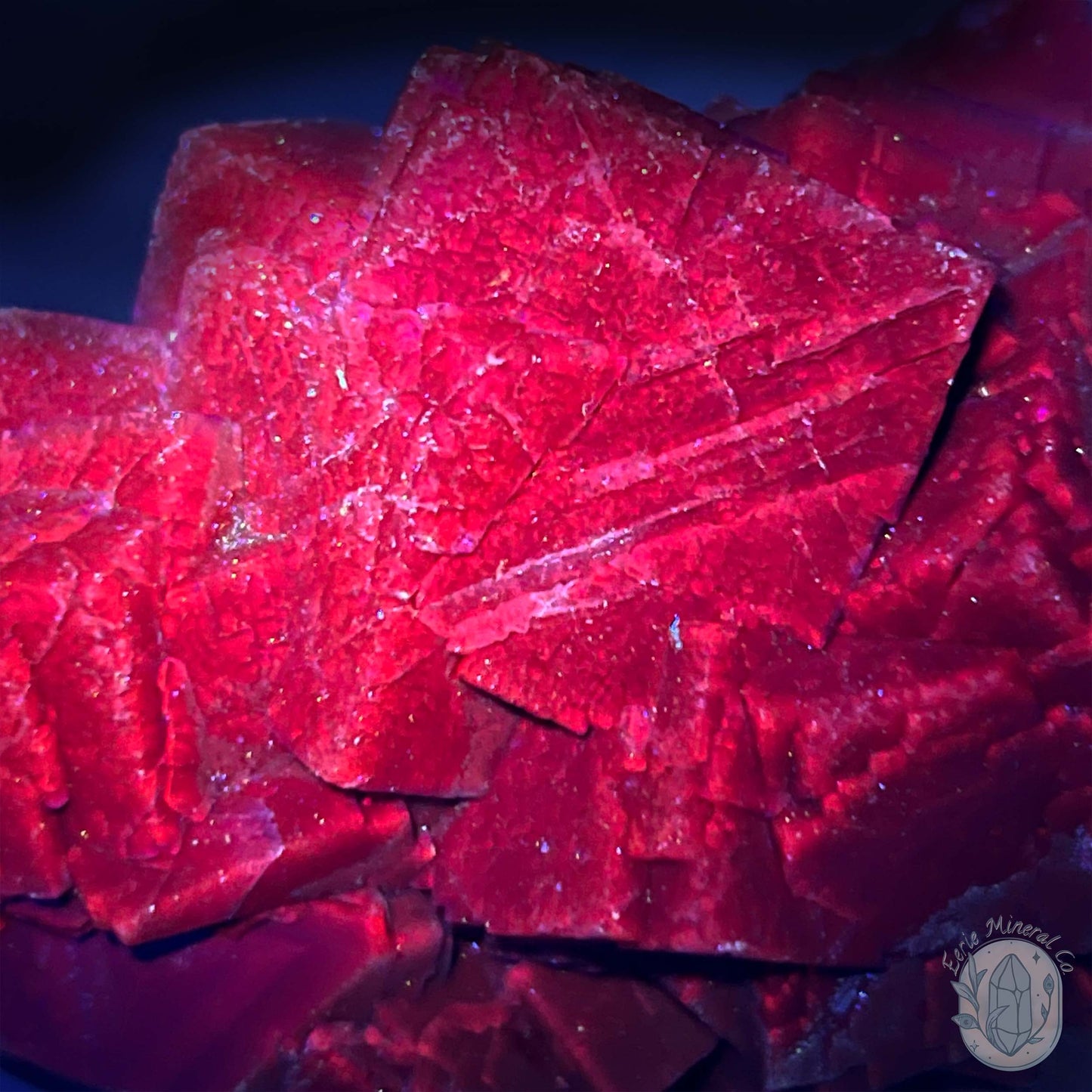 UV Reactive Black Rose Fluorite Specimen