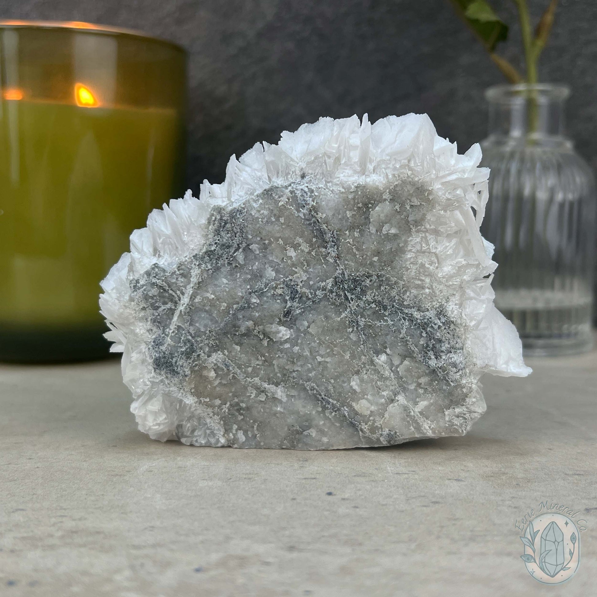 UV Reactive Bladed or Paper Calcite Pet Rock Carving