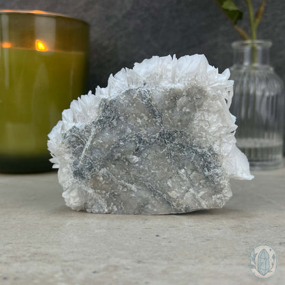 UV Reactive Bladed or Paper Calcite Pet Rock Carving
