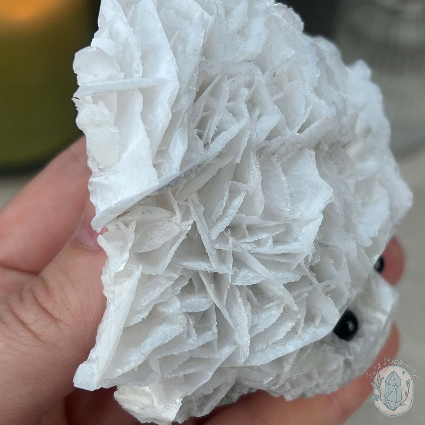 UV Reactive Bladed or Paper Calcite Pet Rock Carving