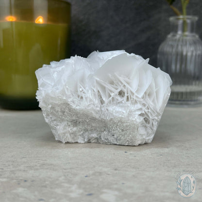 UV Reactive Bladed or Paper Calcite Pet Rock Carving