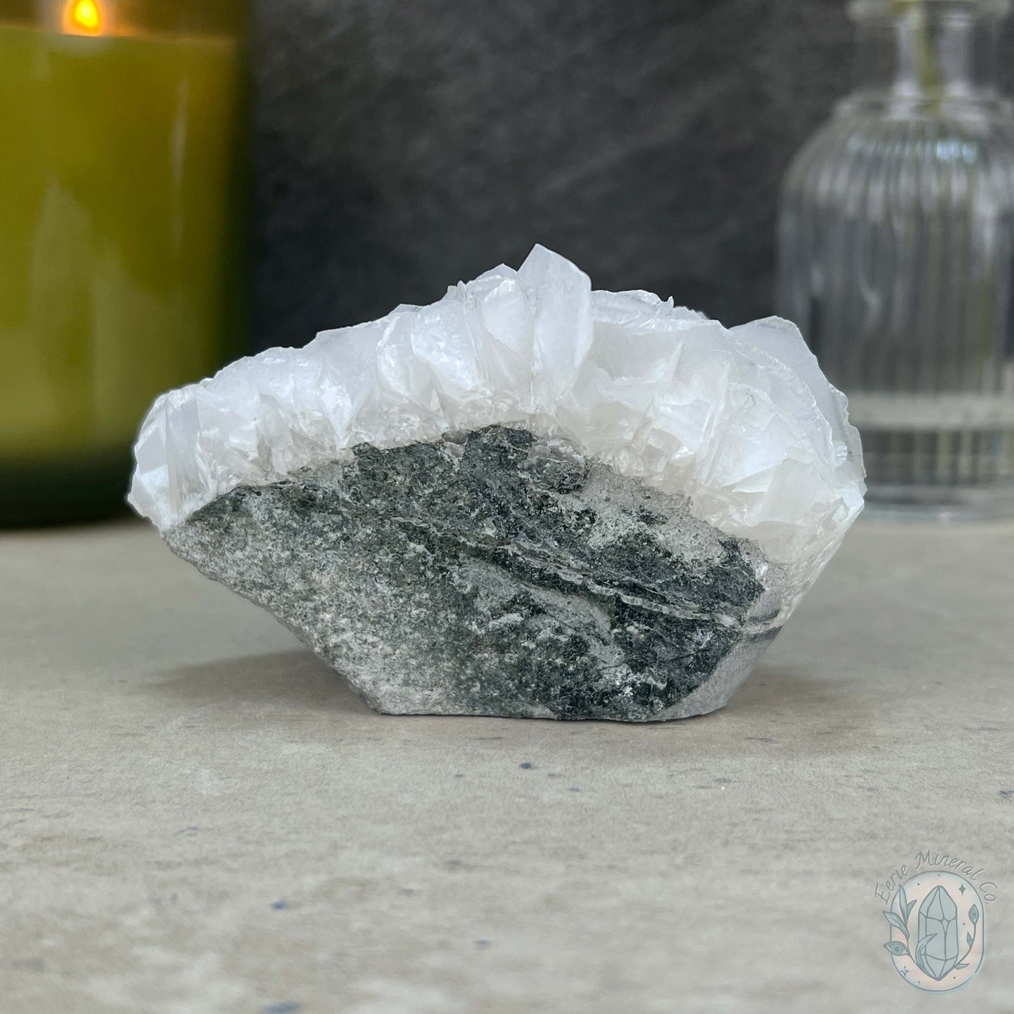 UV Reactive Bladed or Paper Calcite Pet Rock Carving