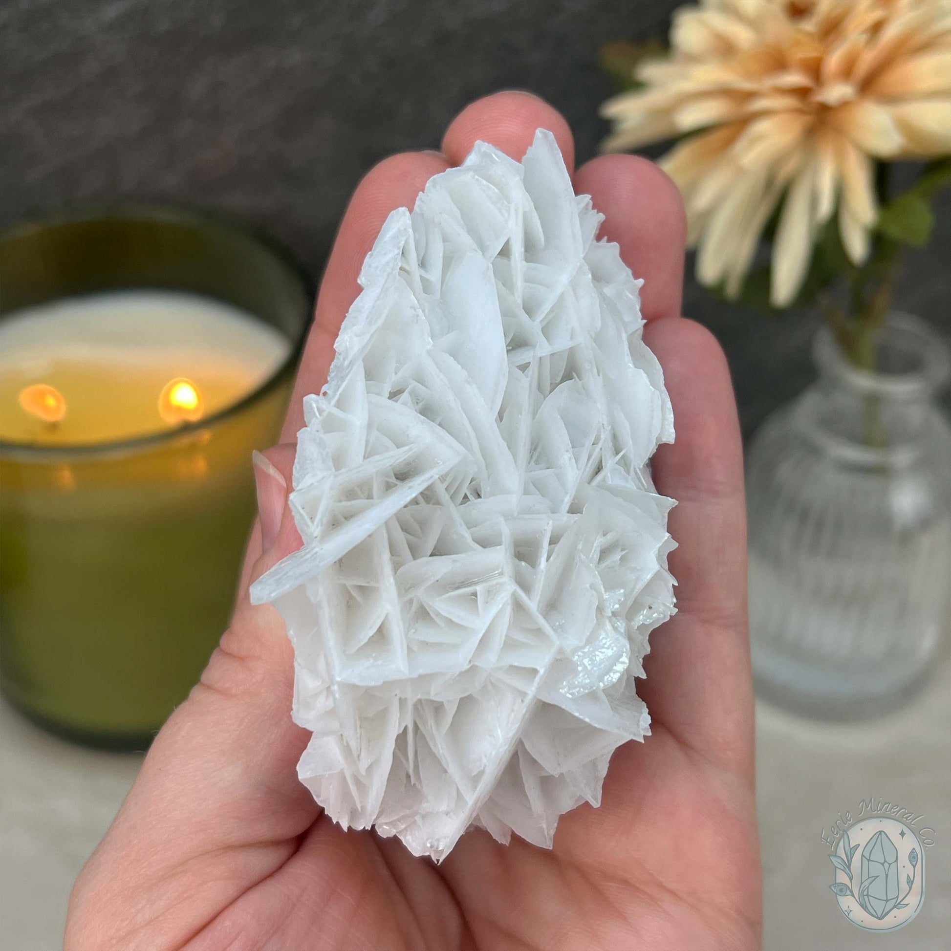 UV Reactive Bladed or Paper Calcite Pet Rock Carving