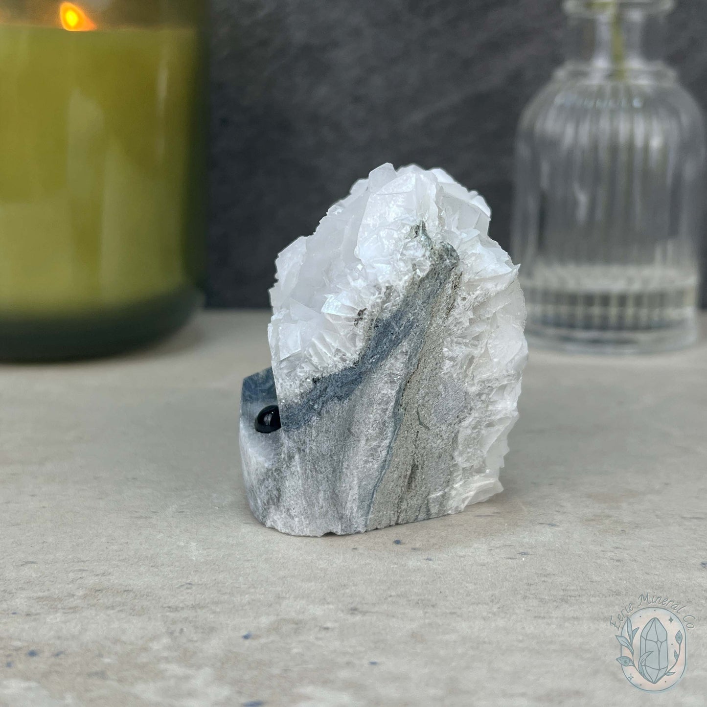 UV Reactive Bladed or Paper Calcite Pet Rock Carving