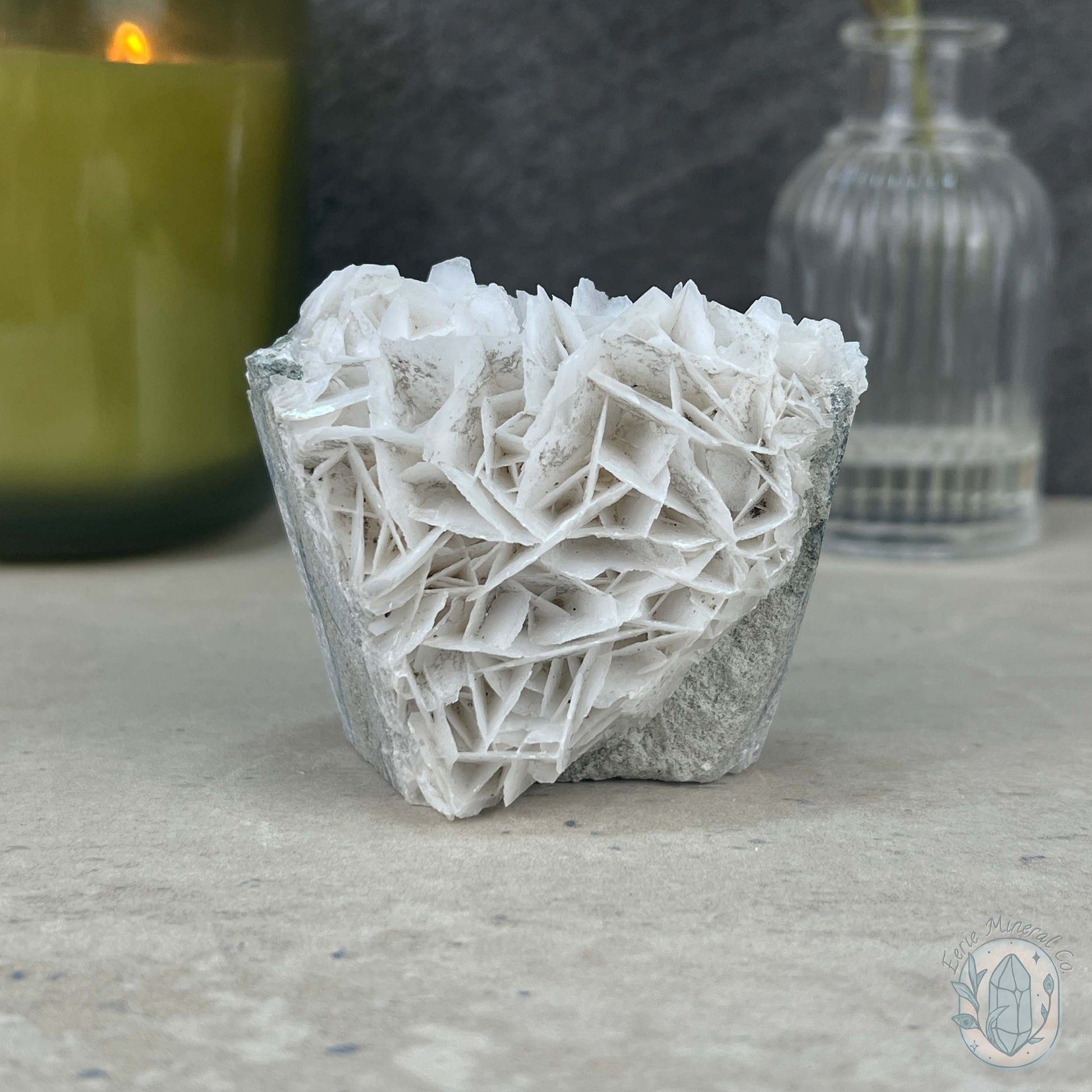 UV Reactive Bladed or Paper Calcite Pet Rock Carving