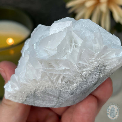 UV Reactive Bladed or Paper Calcite Pet Rock Carving
