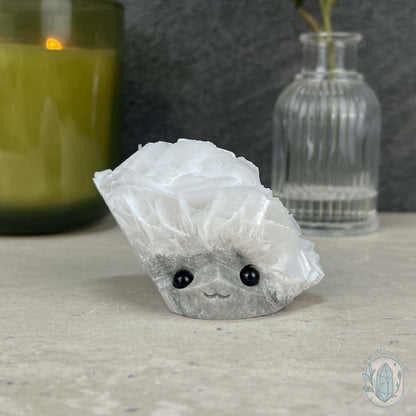 UV Reactive Bladed or Paper Calcite Pet Rock Carving