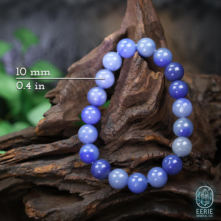 Blue Aventurine Beaded Gemstone Boho Stretch Bracelet