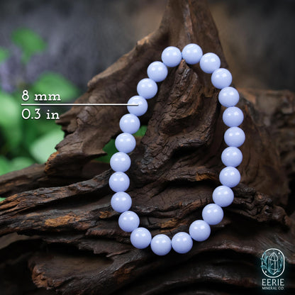 Blue Glow In The Dark Beaded Boho Stretch Bracelet