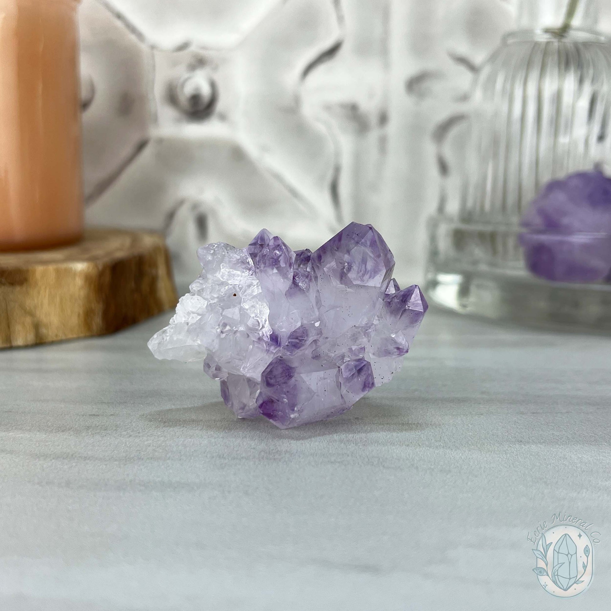 Brazilian Phantom Amethyst Crystal Cluster