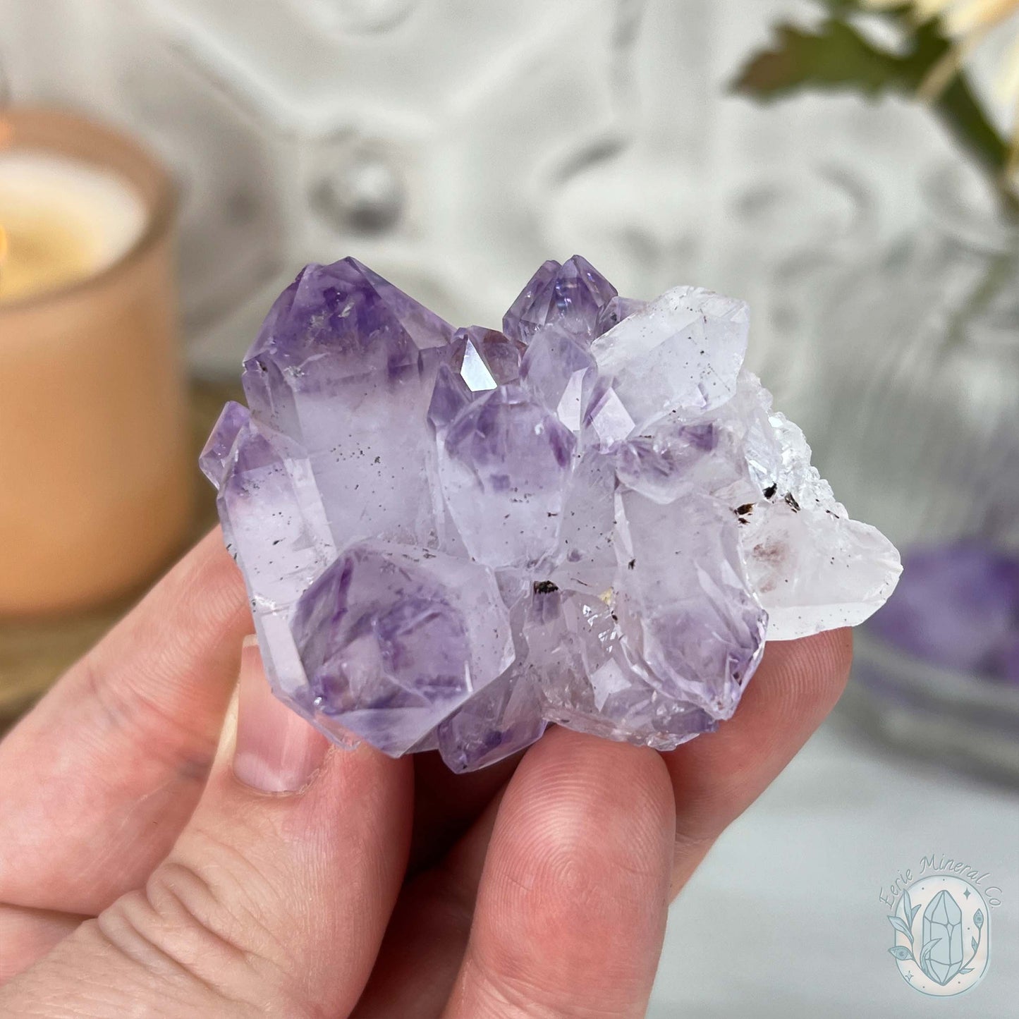 Brazilian Phantom Amethyst Crystal Cluster