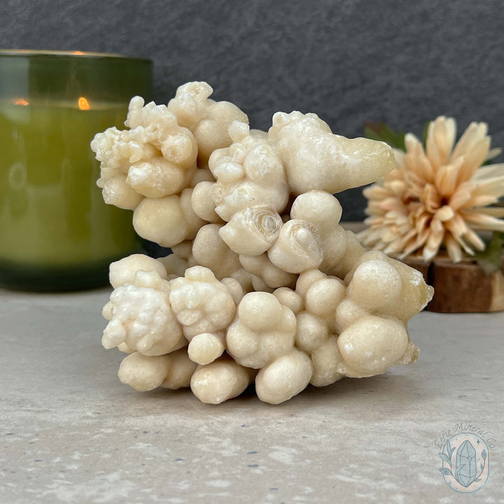 Natural Druzy Cave Calcite Stalactite Specimen