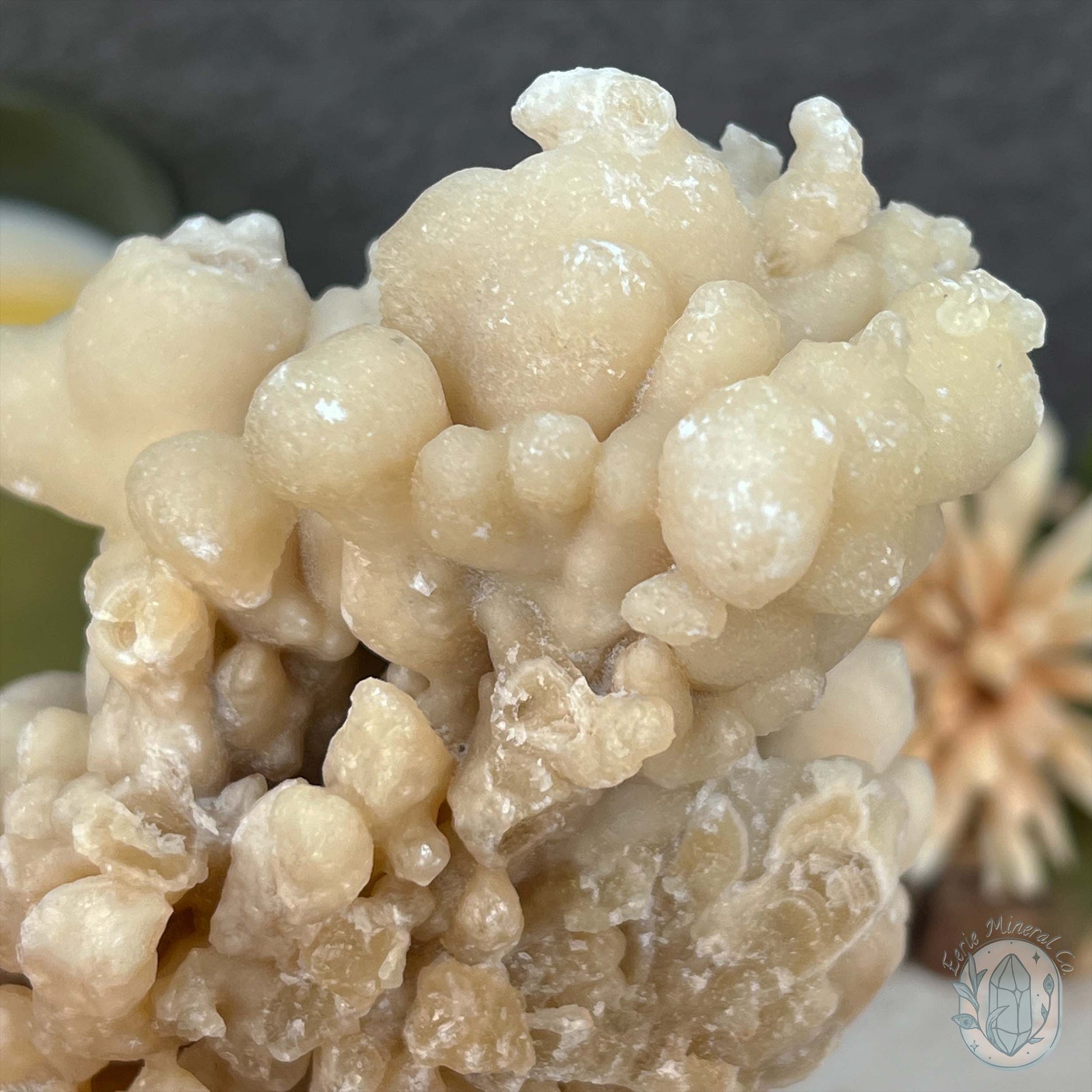 Natural Druzy Cave Calcite Stalactite Specimen