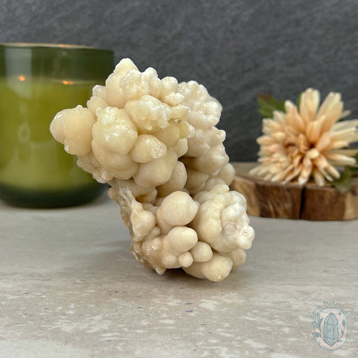 Natural Druzy Cave Calcite Stalactite Specimen