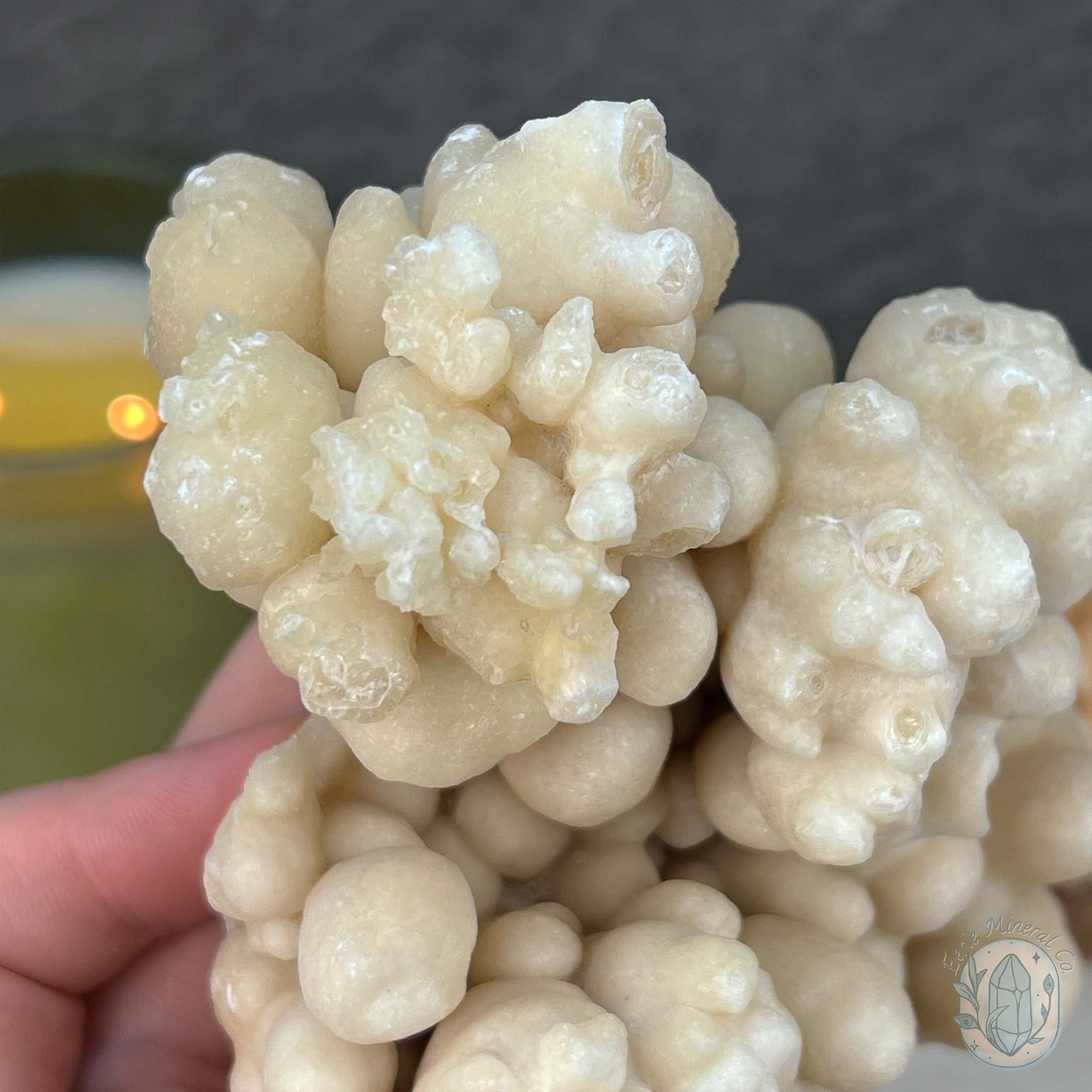 Natural Druzy Cave Calcite Stalactite Specimen
