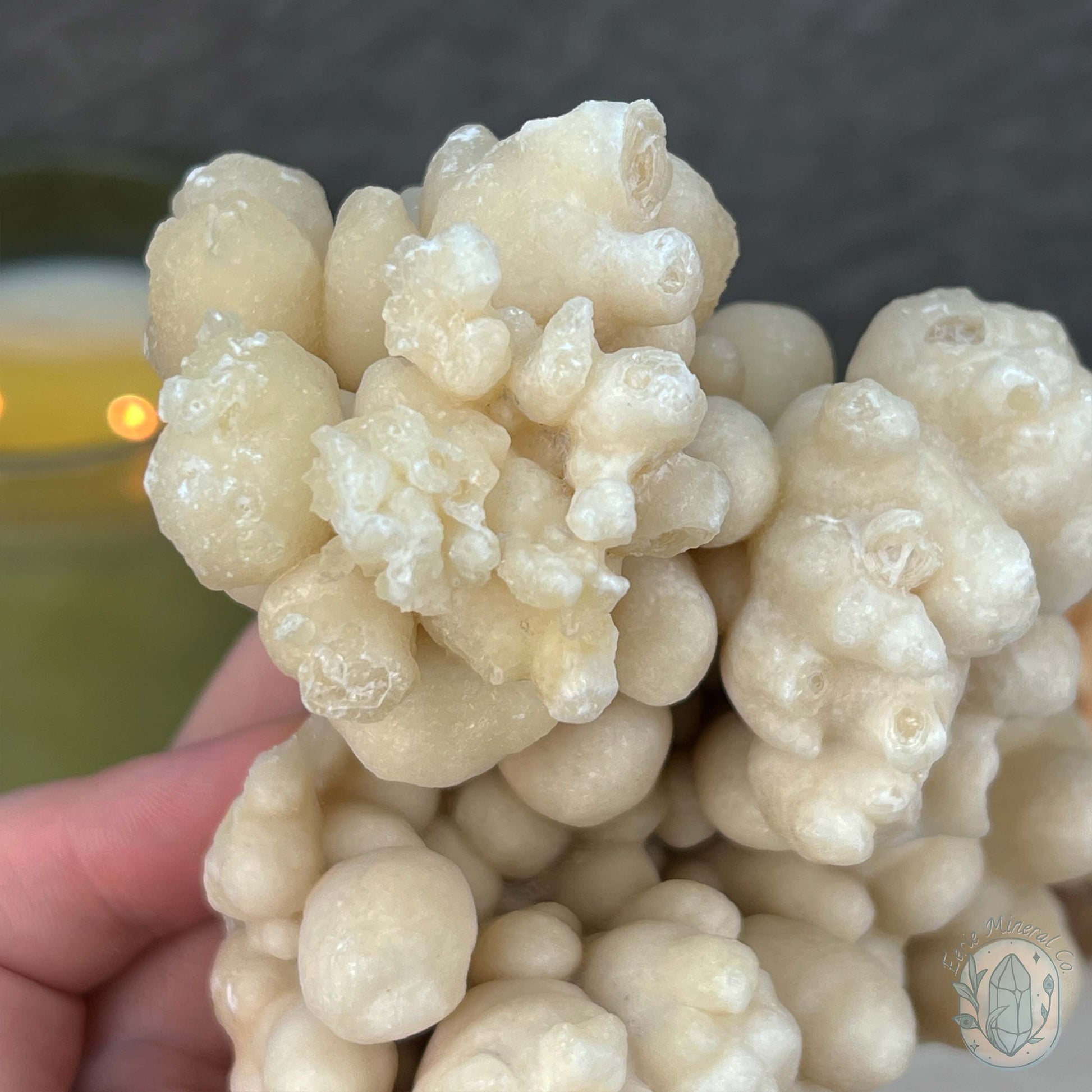 Natural Druzy Cave Calcite Stalactite Specimen