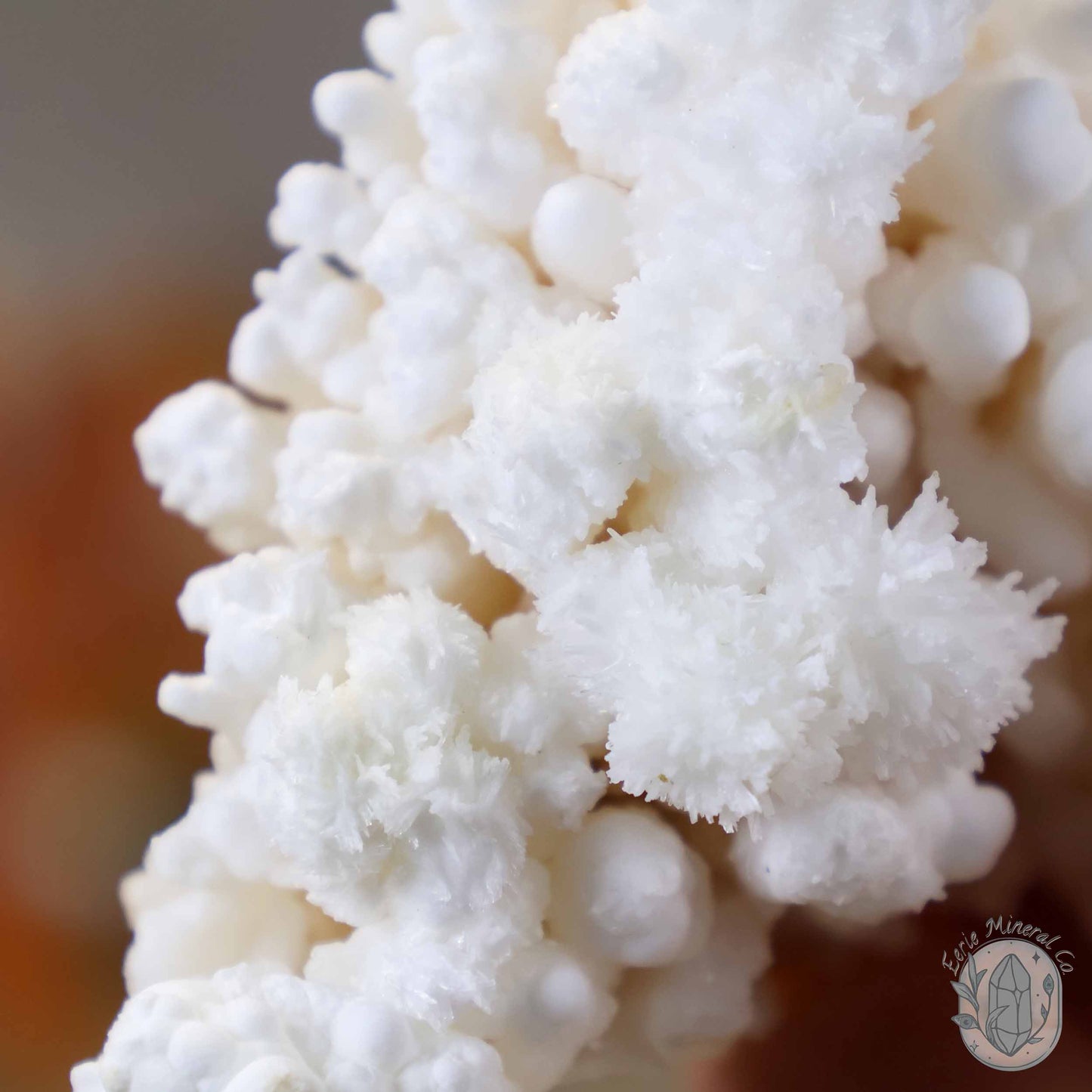 White Druzy Calcite Cave Stalactite Specimen