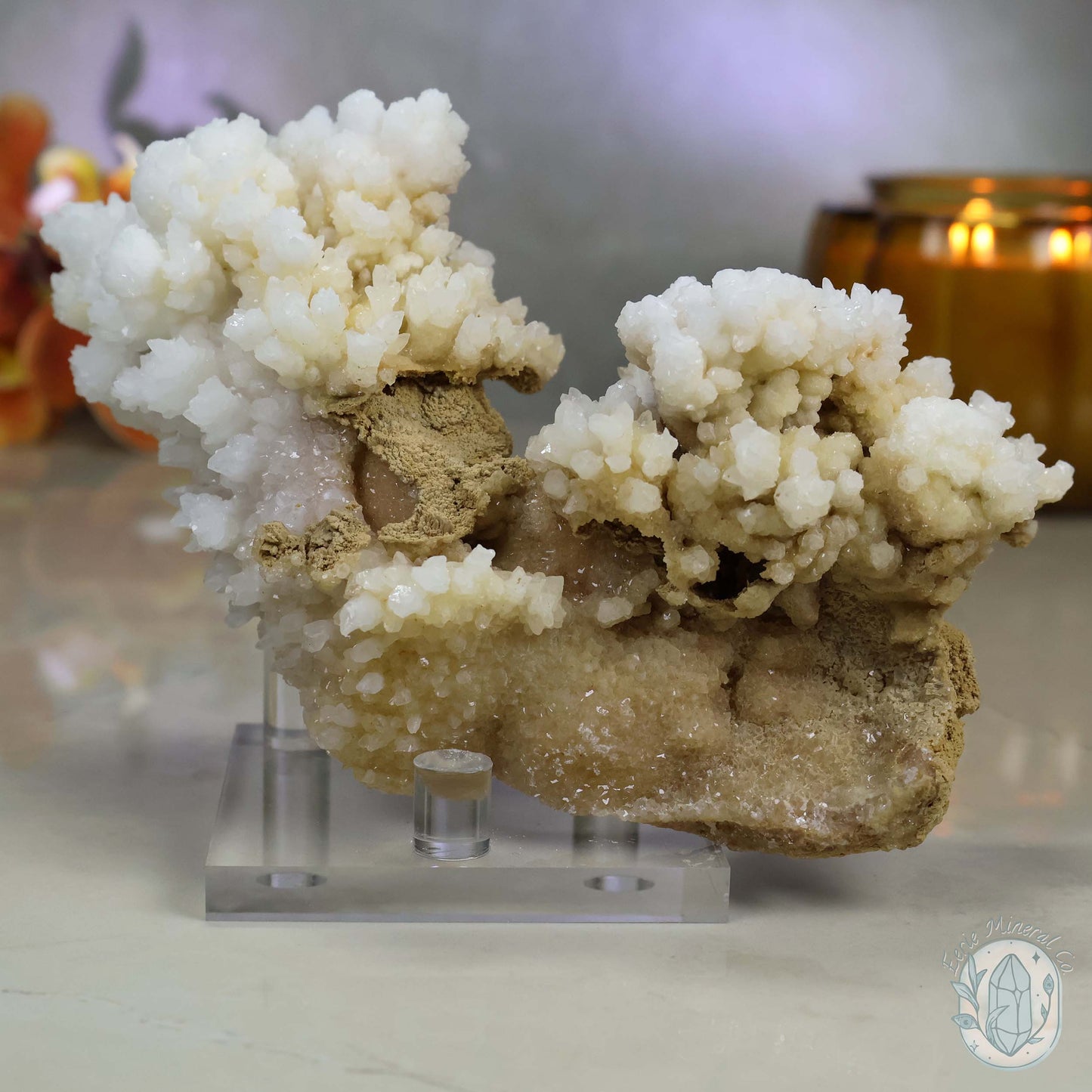 Druzy Calcite Cave Stalactite Specimen
