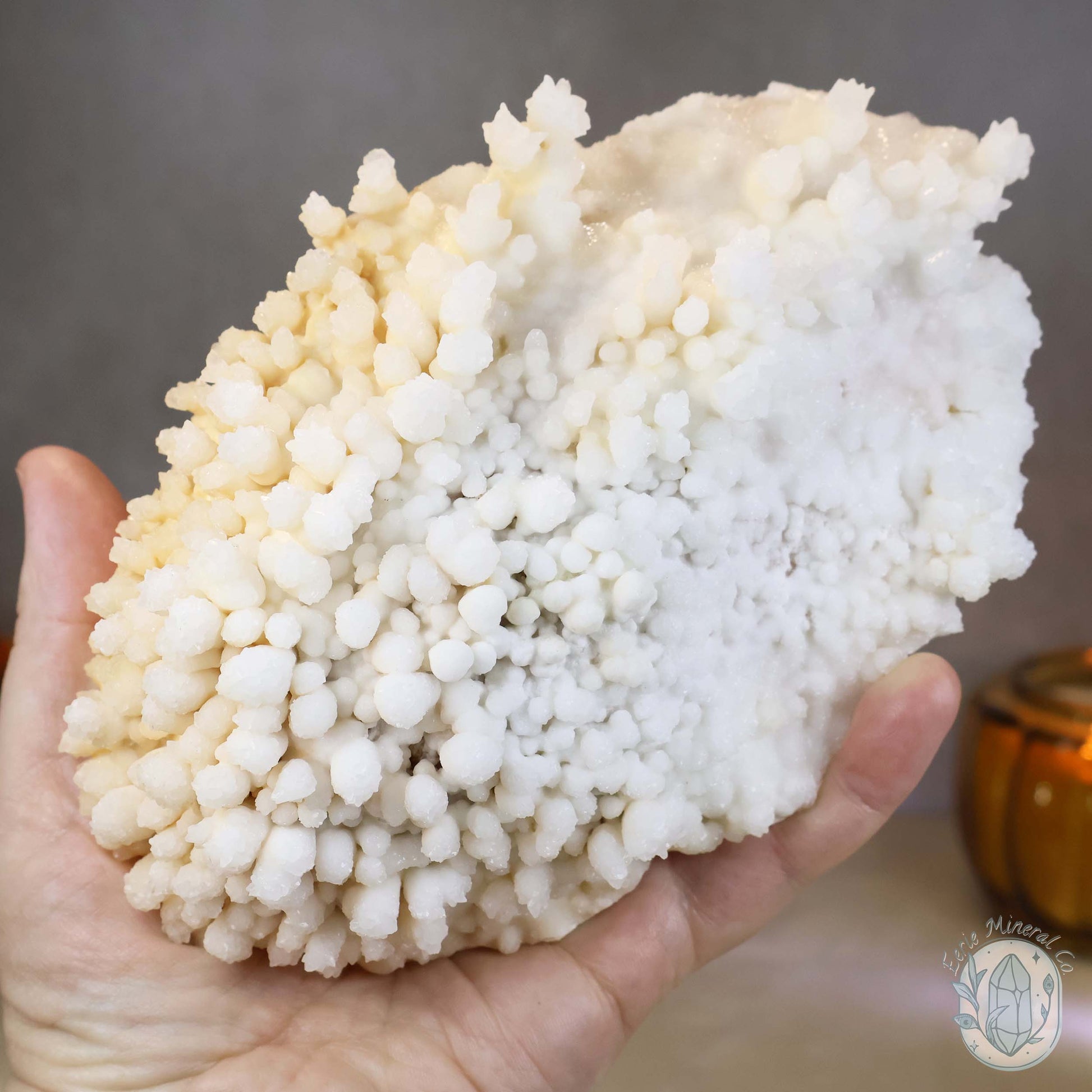 Cream Colored Calcite Cave Stalactite Specimen
