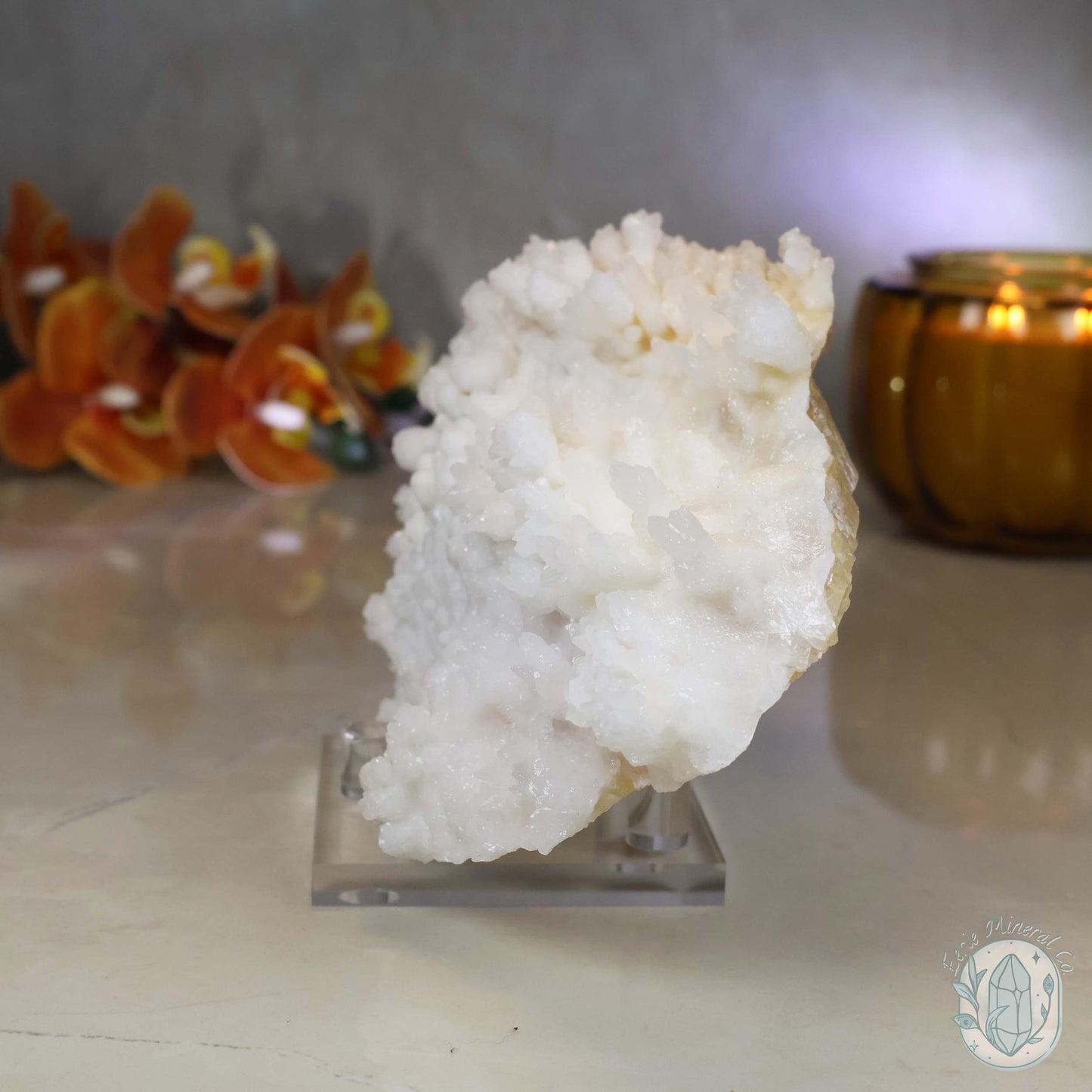 Cream Colored Calcite Cave Stalactite Specimen