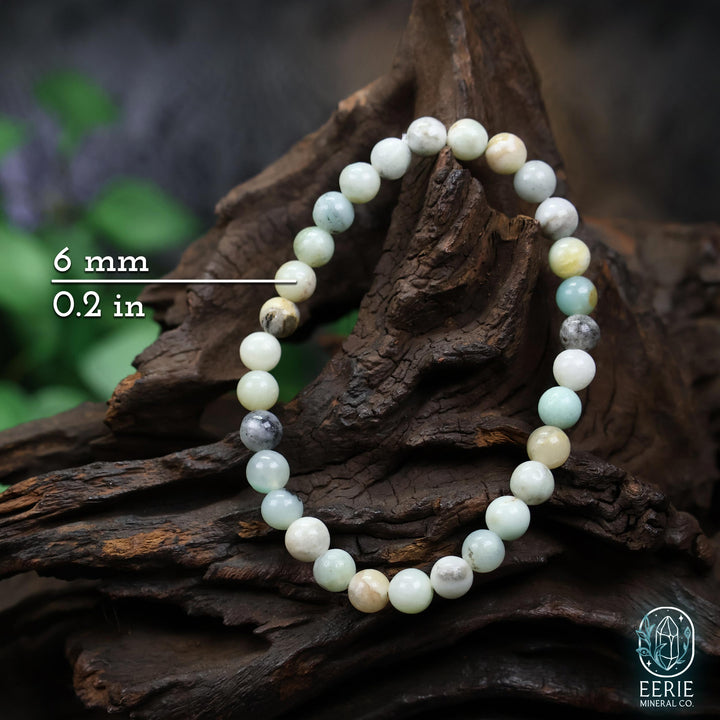 Caribbean Calcite Beaded Gemstone Boho Stretch Bracelet