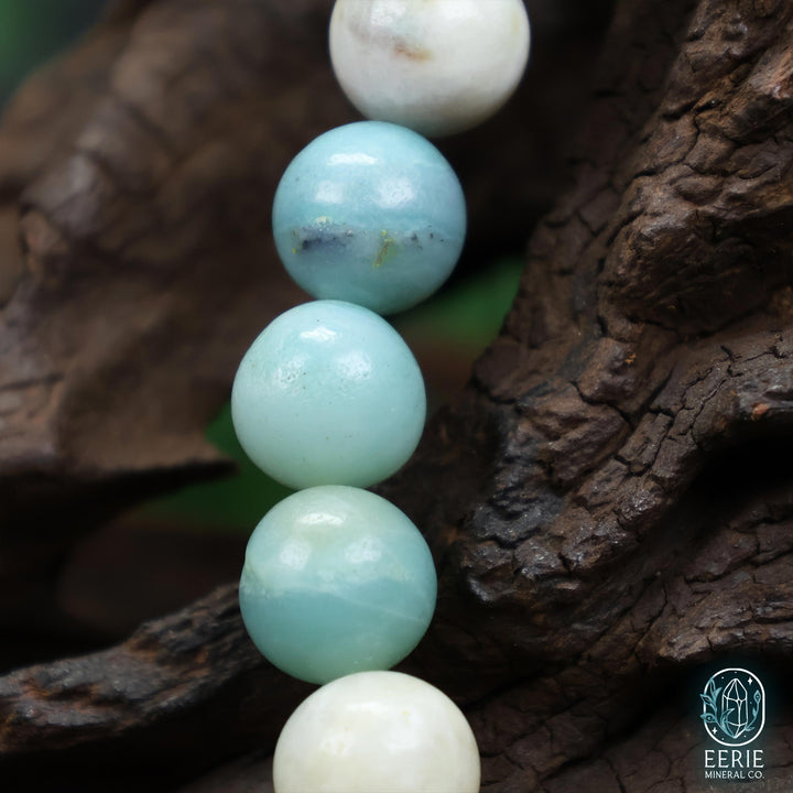 Caribbean Calcite Beaded Gemstone Boho Stretch Bracelet
