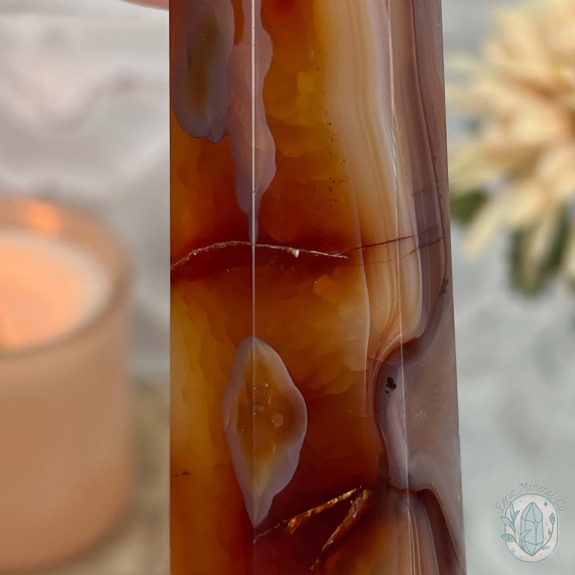Polished Carnelian Agate Tower