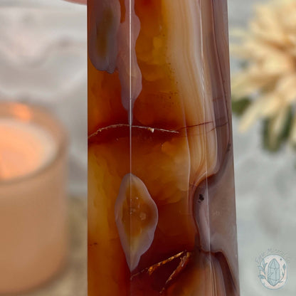 Polished Carnelian Agate Tower