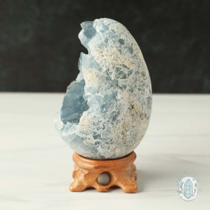 Celestite Geode Crystal Egg