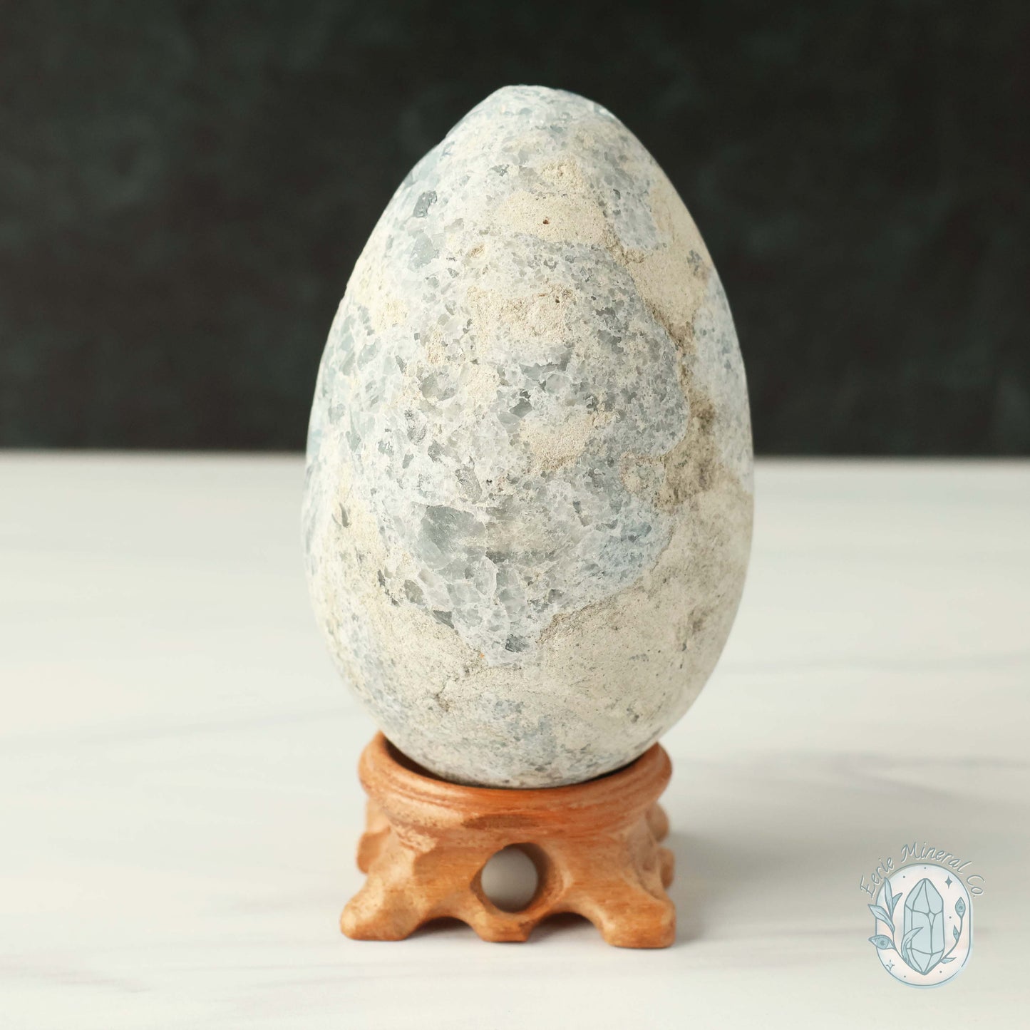 Celestite Geode Crystal Egg