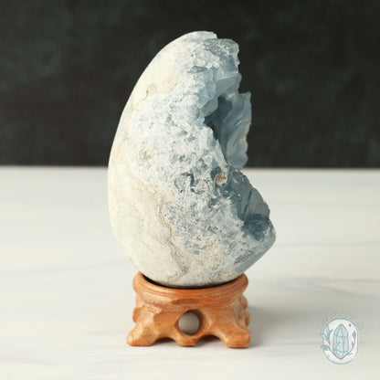 Celestite Geode Crystal Egg