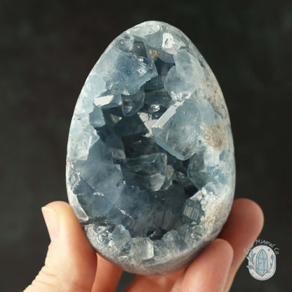 Celestite Geode Crystal Egg