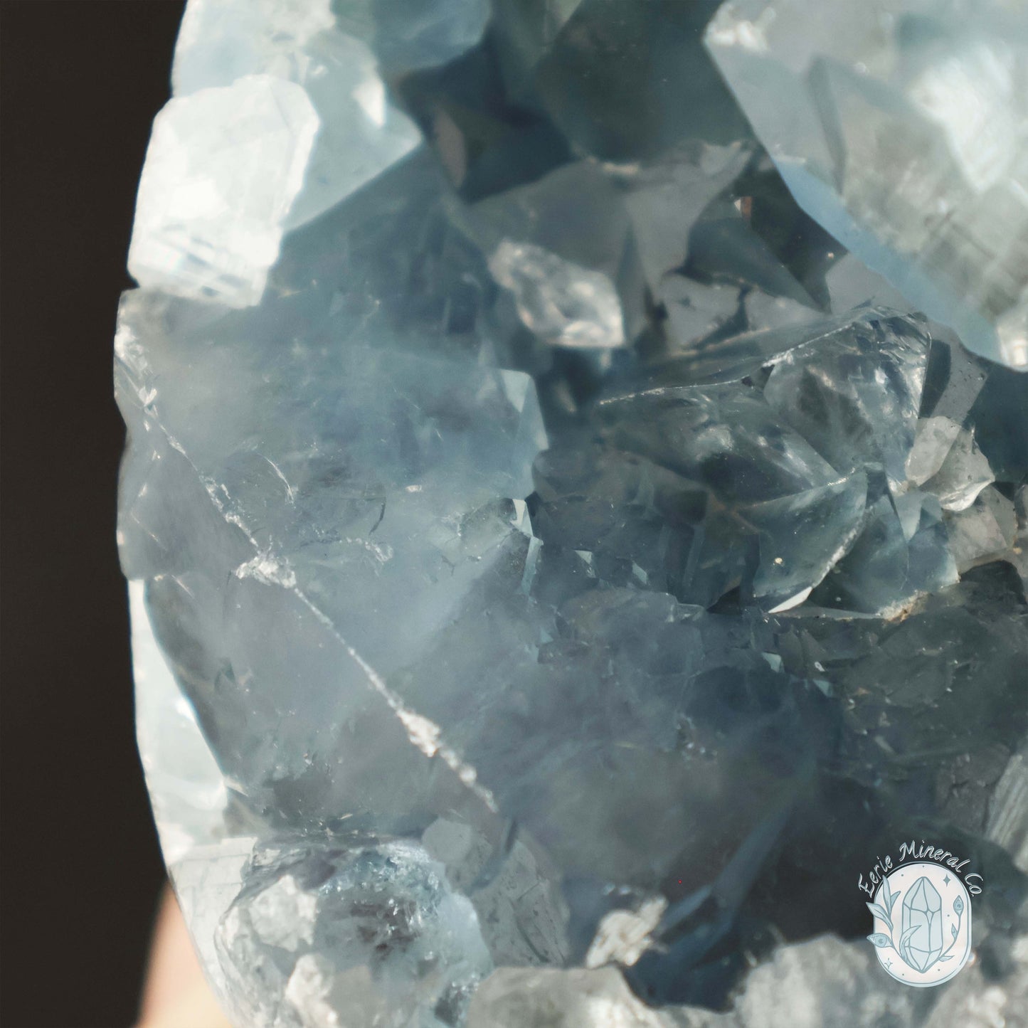 Celestite Geode Crystal Egg