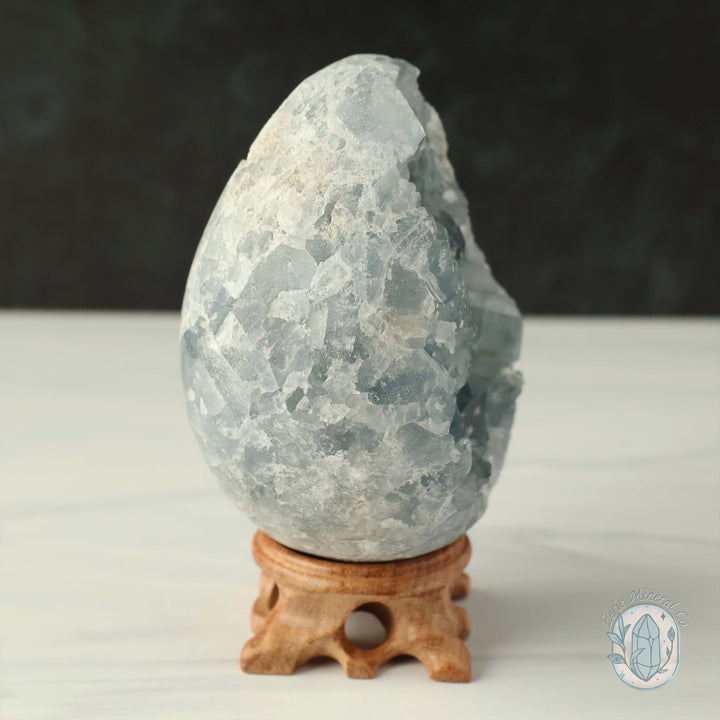 Celestite Geode Crystal Egg