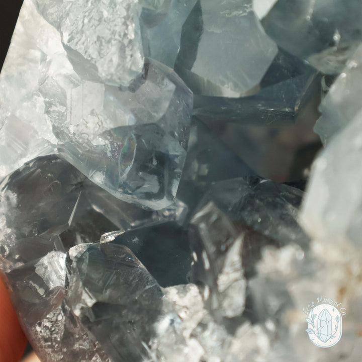 Celestite Geode Crystal Egg