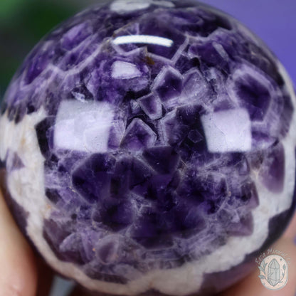 68mm Chevron (Dream) Amethyst Sphere
